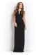 Elegant Long Black Dress: Figure-Hugging Sheath Silhouette with Slit on Leg - Ideal for Proms and Formal Occasions (M, black)