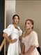 Puff Sleeve Square Neck White Midi Dress for Autumn Wedding Guests (XS/S, white)