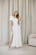 Elegant Ankle-Length White Maxi Dress with Empire Waist, Puff Sleeves, and Square Neckline (M, white)