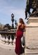 Stunning Bodycon Dark Red Sleeveless Maxi Dress with High Slit and Open Back (XS, burgundy)