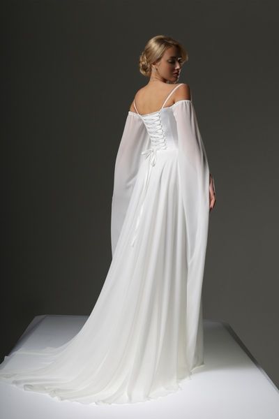 Elegant White Evening Maxi Dress (S/M, white)