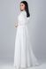 Chic White Cocktail Party Dress: A-Line Swing Maxi with Detachable Belt and Lantern Sleeves (4XL, white)