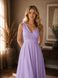 Chiffon formal long dress in lavender color (XS)