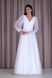 Floor Length V-Neck Chiffon Maxi Dress (XXL/XXXL, off white)