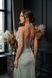 Green Satin Bodycon Maxi Dress (S, sage green)
