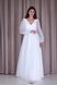 Floor Length V-Neck Chiffon Maxi Dress (XXL/XXXL, off white)