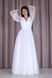 Floor Length V-Neck Chiffon Maxi Dress (XXL/XXXL, off white)