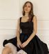 Black Satin Babydoll Cocktail Dress (S, black)