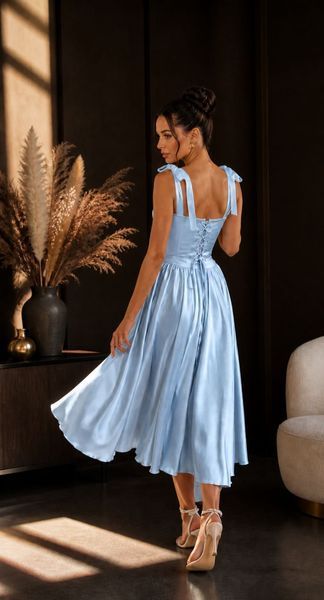 Комплект спідниці з корсетом в блакитному кольорі (S, Блакитний) BEZ-40-462-951 фото Комплект спідниці з корсетом в блакитному кольорі (S, Блакитний) BEZ-40-462-951 фото