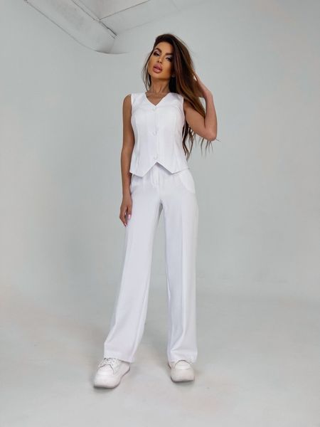 Stylish two-piece suit (S, white)