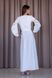 Luxurious white dress in national style (M, white)