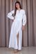 Luxurious white dress in national style (M, white)