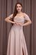 Beige A-Line Fit & Flare Evening Dress (S, beige)
