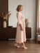 Long light dress 3/4 sleeve (XL, beige)