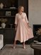 Long light dress 3/4 sleeve (XL, beige)