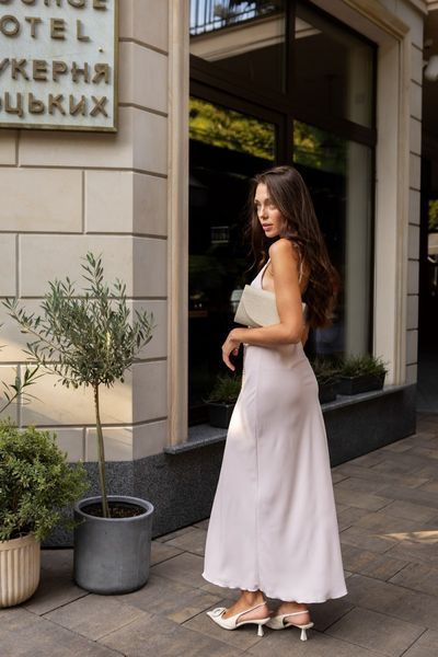 Loose Sleeveless Blush Pink Dress (S, pastel pink)