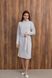 Light Grey Women's Warm Dress With Belt (XL, grey)