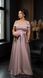 Long satin pink maxi dress big size (XL, pink)