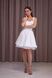 White A-line Short Cocktail Dress (XS, white)
