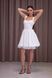 White A-line Short Cocktail Dress (XS, white)