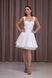 White A-line Short Cocktail Dress (XS, white)