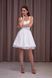White A-line Short Cocktail Dress (XS, white)
