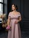 Long satin pink maxi dress big size (XL, pink)