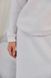 Stylish warm suit with a skirt in milk color (M, off white)