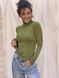 Basic solid green turtleneck (S/M, green)