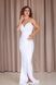 White Strapless Maxi Dress with Detachable Puff Sleeves and Sweetheart Neckline (L, white)