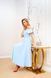 Light Blue Strapless Fit and Flare Cocktail Dress (M, light blue)