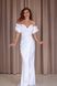 White Strapless Maxi Dress with Detachable Puff Sleeves and Sweetheart Neckline (L, white)