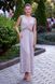 Cotton A-line summer dress with thin straps (M/L, grey)