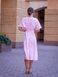 Floral Pink A-Line V-Neck Midi Dress with Short Sleeves (XL, white)