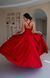 Gorgeous A-Line Satin Maxi Dress with Side Slit (M, red)