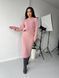 Casual pink skirt suit (L/XL, pastel pink)