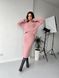 Casual pink skirt suit (L/XL, pastel pink)