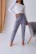 Warm gray classic pants (L, grey)