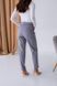 Warm gray classic pants (L, grey)