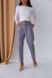 Warm gray classic pants (L, grey)