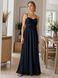 Chic Floor Length A-line Blue Prom Dress for Women (S/M, blue)