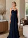 Chic Floor Length A-line Blue Prom Dress for Women (S/M, blue)