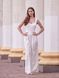 White Evening Wide-Leg Jumpsuit With Belt (M, white)