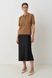 Classic black midi skirt (XS/S, black)