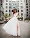 Gorgeous Chiffon White Maxi Dress with Empire Waist and Lace-Up Back - Ideal for Summer Weddings (XS/S, white)
