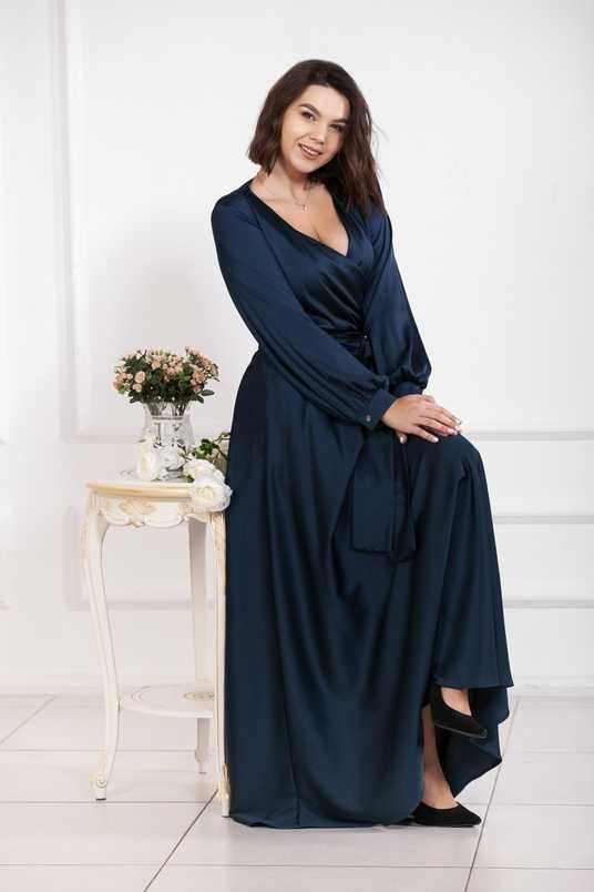 navy blue wrap dress wedding guest Navy blue long wrap dress, bridesmaid dress, cocktail dress, wedding guest dress, party dress, formal dress, prom dress, evening dress