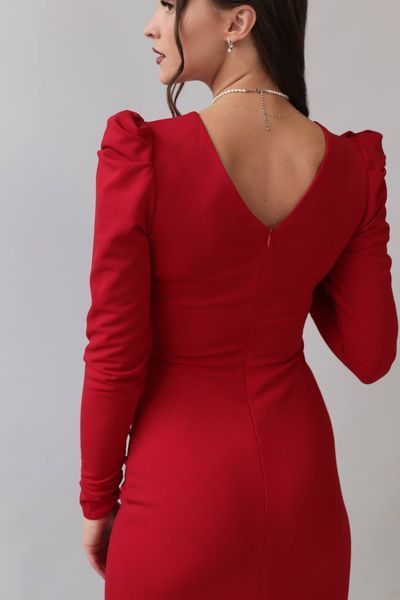 Elegant evening dress in red (XXS, red)