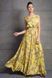 Fashionable Silk Floral Print Dress (универсальный (S/L), yellow)
