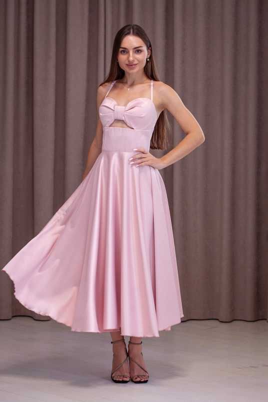 white christmas dresses Adoria Sequin Cut Out Maxi Dress / Pale Pink | Meshki main image 1