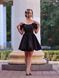 Black Off-The-Shoulder Mini Dress (XS, black)